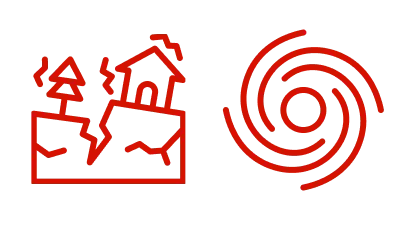 地震や台風のとき