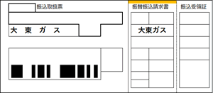 弊社からお届けした「払込票」