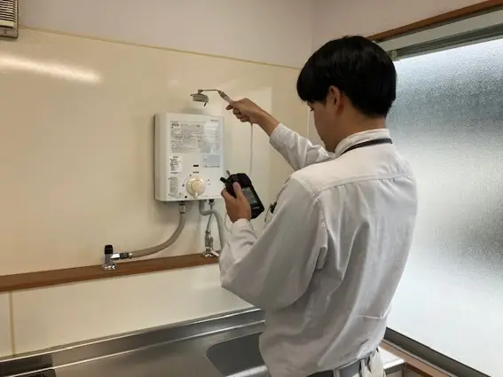 お客様のガス設備を定期的に点検